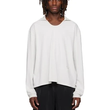 ALEXANDER DIGENOVA Off-White Pete Long Sleeve Polo
