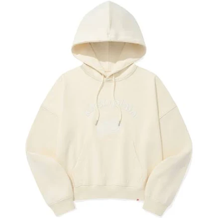 Kirsh Plain Cherry Arch Logo Crop Hoodie