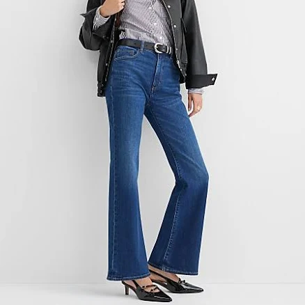 Loft Women's High Rise Relaxed Flare Jeans
