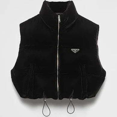 Prada Women's Velvet Down Vest
