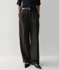 Ss Wide Tuck Pants (Black)