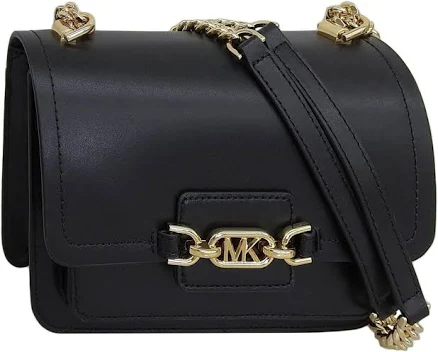 [michael Kors] Heather Large Leather Shoulder Bag 30s2g7hl3l 001 Black