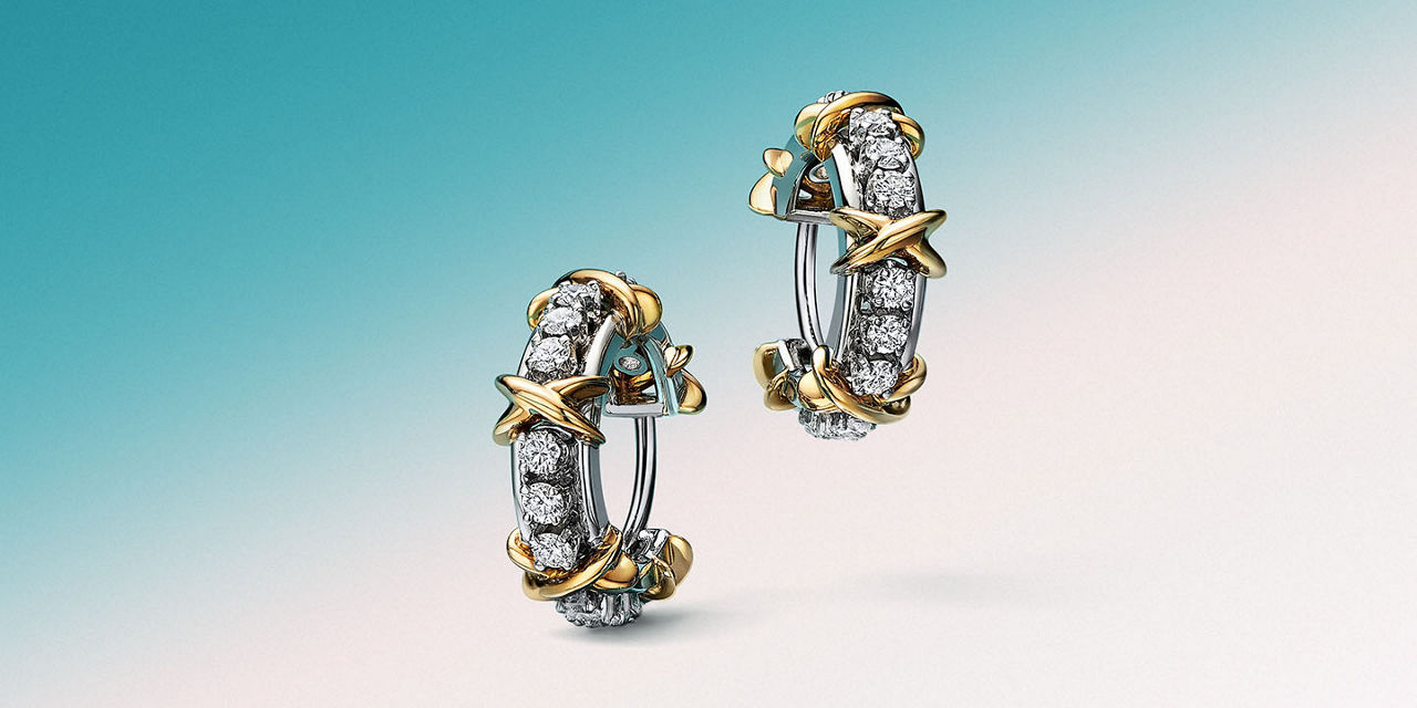 X Hoop Earrings