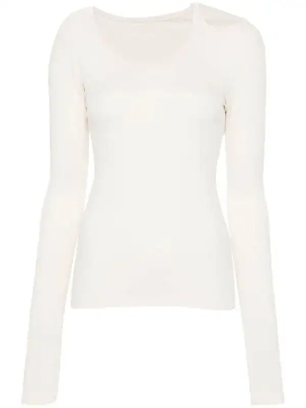 Long-sleeve Asymmetric T-shirt