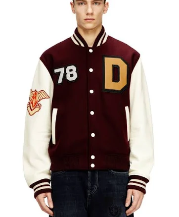 Diesel Men's L-ARRY-CP Leather Jacket