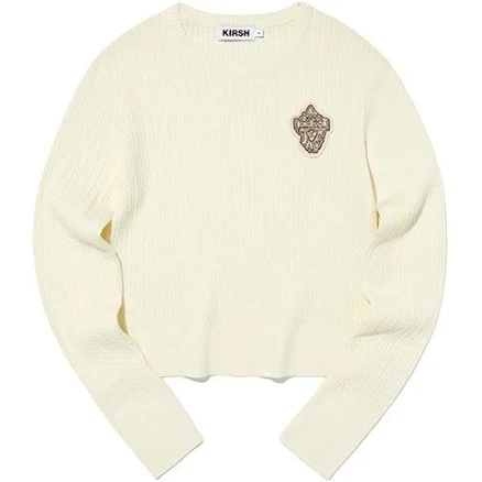 KIRSH Emblem Wappen Round Neck Knit