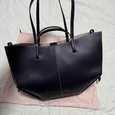 Cyme Edition Textured Black with Ecru Stitching