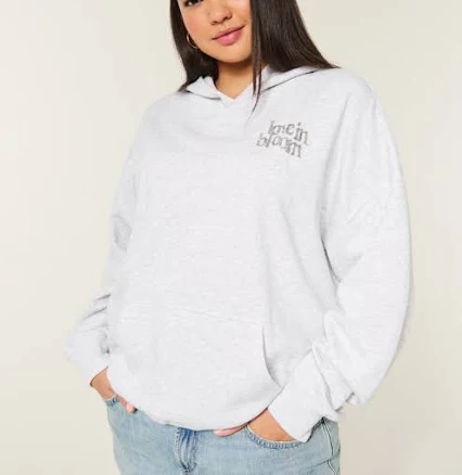 Hollister Women's Oversized Butterfly Graphic Hoodie