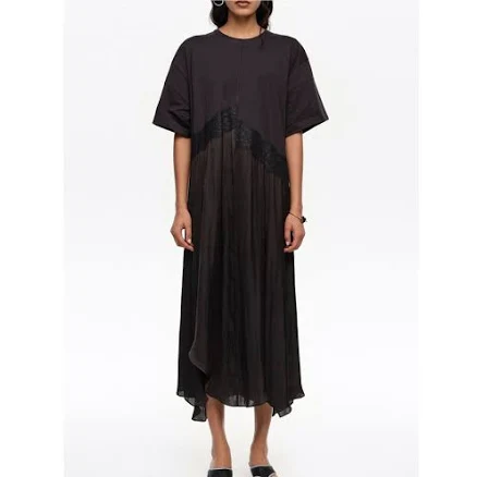 BIMBA Y LOLA Two-Material Asymmetric Dress