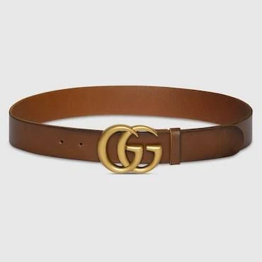 Gucci Women's GG Marmont Wide Leather Belt