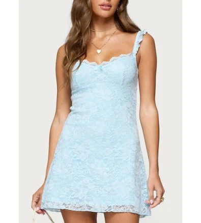 Edikted Women's Stephanie Lace Mini Dress
