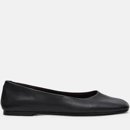 Steve Madden Women's Nurture Square Toe Leather Flats
