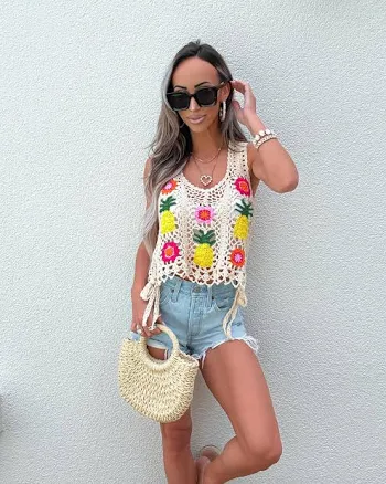 Island Escape Crochet Vest