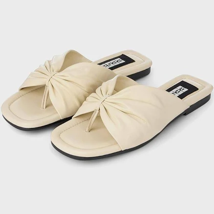 W Concept Gathered Flat Sandals