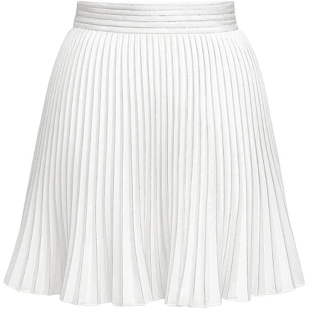 Satin Plissé Mini Skirt with Silver Foil
