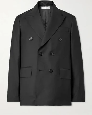 Our Legacy Double-Breasted Unstructured Wool Blazer - Men - Black Blazers - IT 54