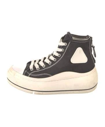 R13 Canvas Chunky Sneakers in Black, Women's 8