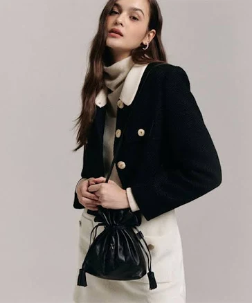 Lucky Pleats Crossbag - Rich Black