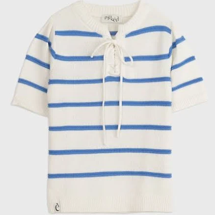 Marine Knit Pullover - Blue Stripe