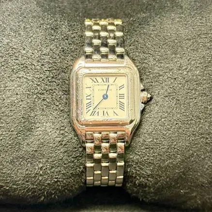 Cartier Panthère de Cartier Small Steel / Silvered / Roman / Bracelet | 23mm x 30mm | WSPN0006
