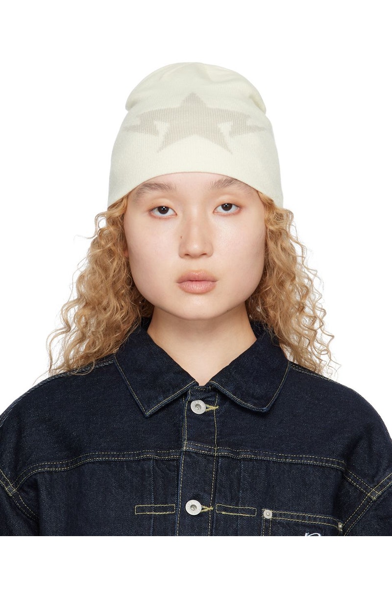 Bape Twin Sta Beanie - White