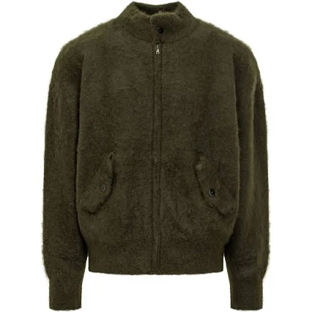 Laneus Men's Brushed-effect Cardigan