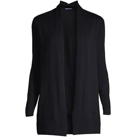 Lands' End Women's Open Long Cardigan Sweater