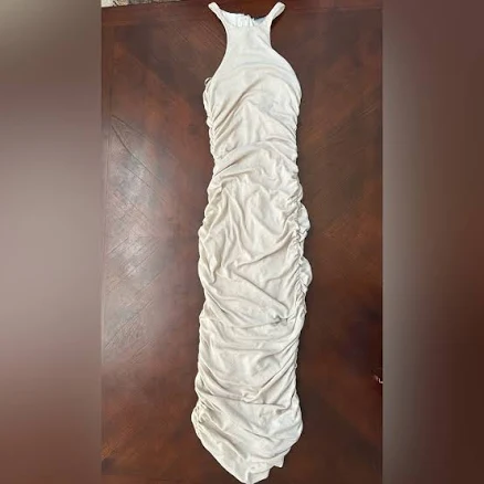 Blanc Clothing Chic Gathered Maxi Dress