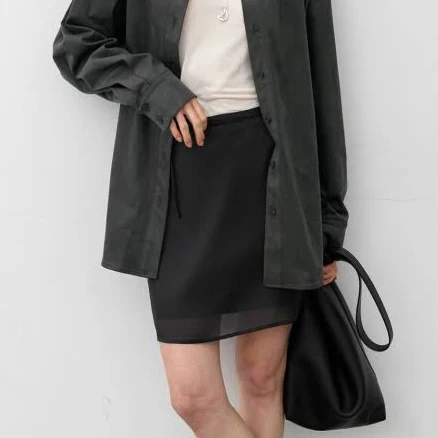 Atelier Nain DORIS SHEER LAYERED SKIRT