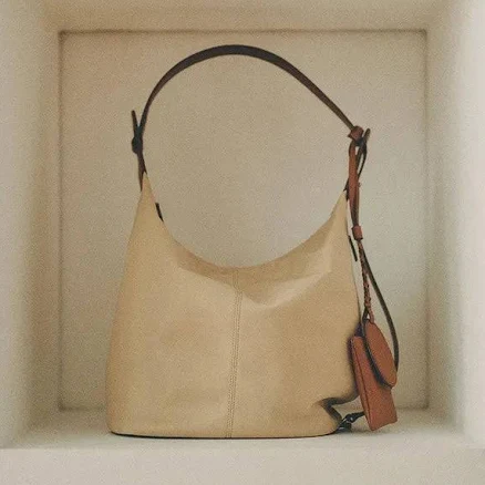 TENUVE Tourer Shoulder Bag Fabric Beige