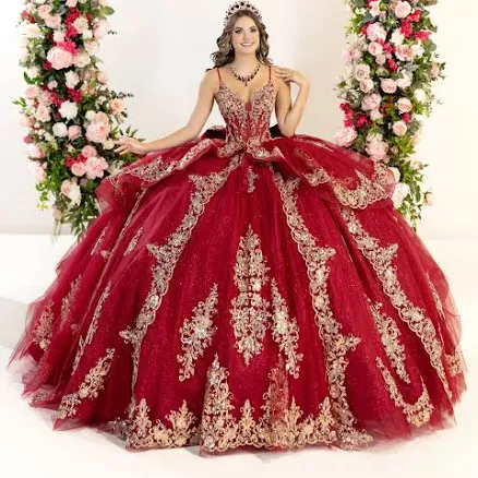 House of Wu Ornate Embroidered Ballgown with Sweetheart Neckline