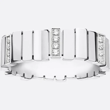 DIOR Women's White Gold Diamond Gem Ring
