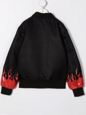 Flame Cuffs Bomber Jacket