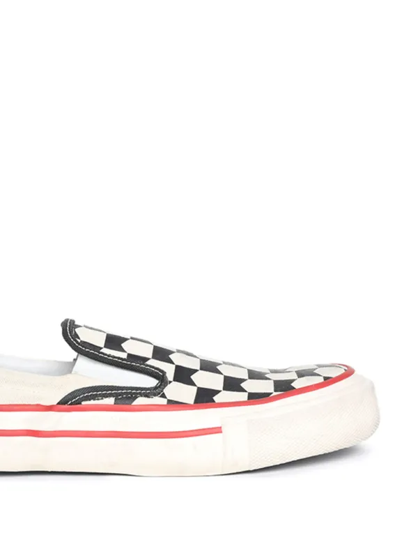 Checked Slip-on Sneakers