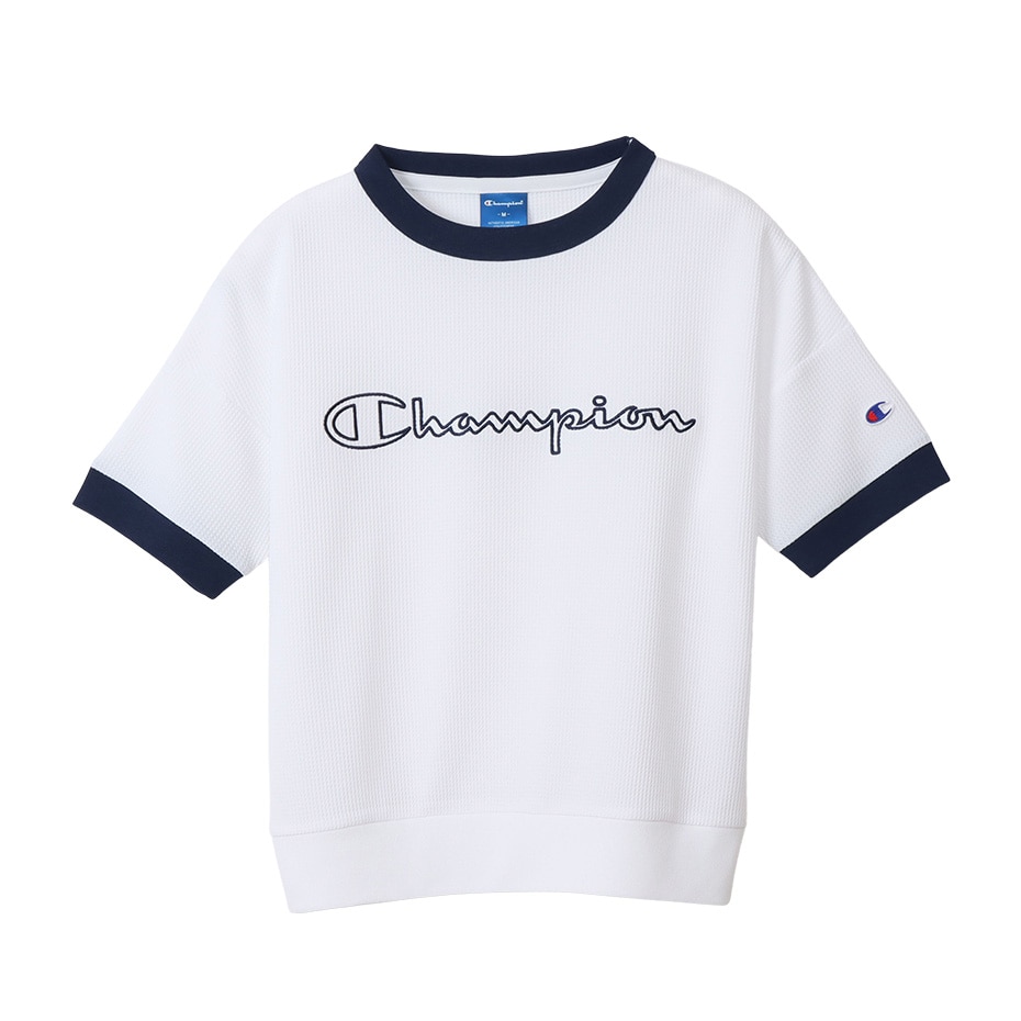 [Champion] 로고 링거 반팔 맨투맨 티셔츠, logo ringer Tshirt