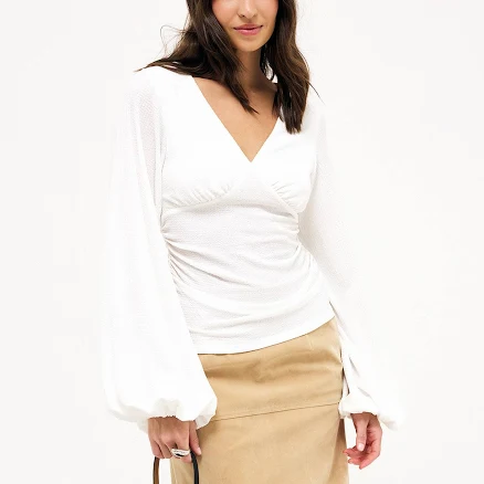Volume Sleeve Blouse