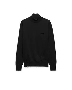 Logo Embroidered Turtleneck Jumper