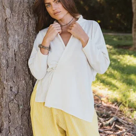 Megan-Ilene Silk Uno Wrap Blouse