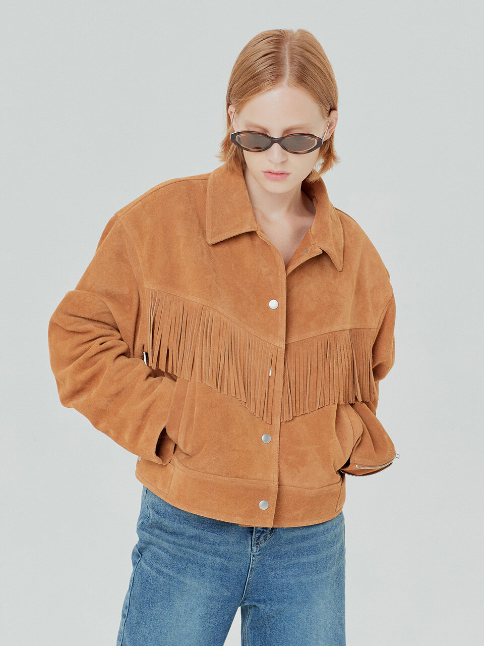 Tasseled Suede Jacket
