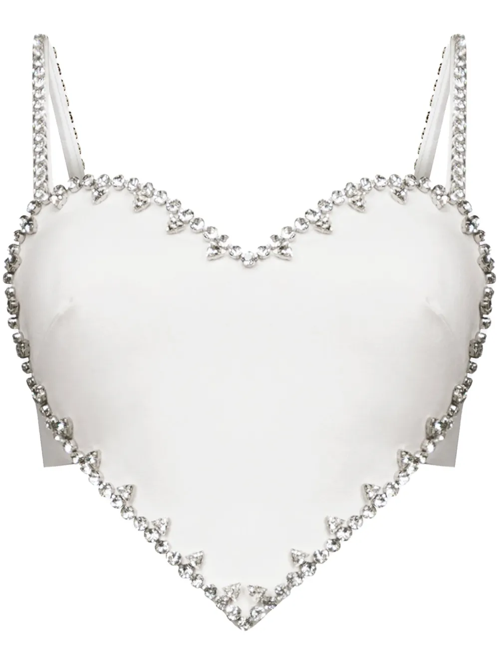 Embellished Trim Heart Top