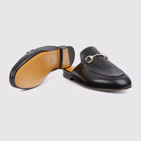 Black Princetown Mules