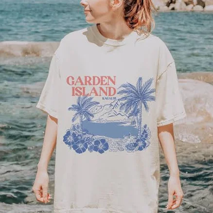Kauai Comfort Colors Garden Island Tee