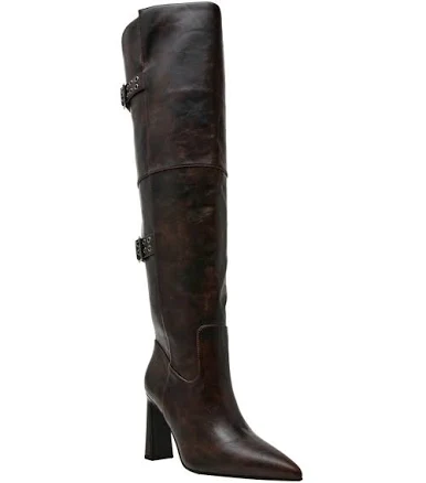 Wild Pair Women's Vivii Over-The-Knee Buckle Boots