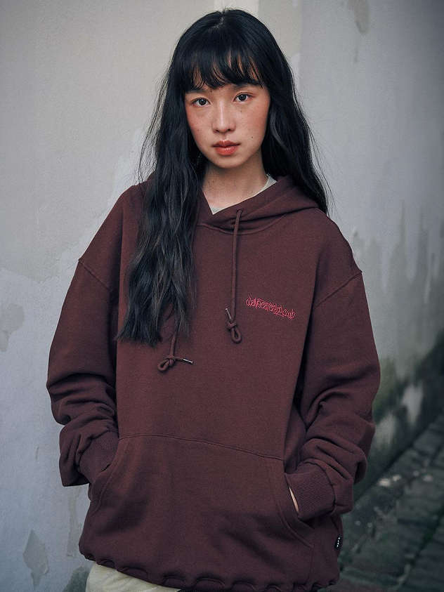 Brown Print Hoodie