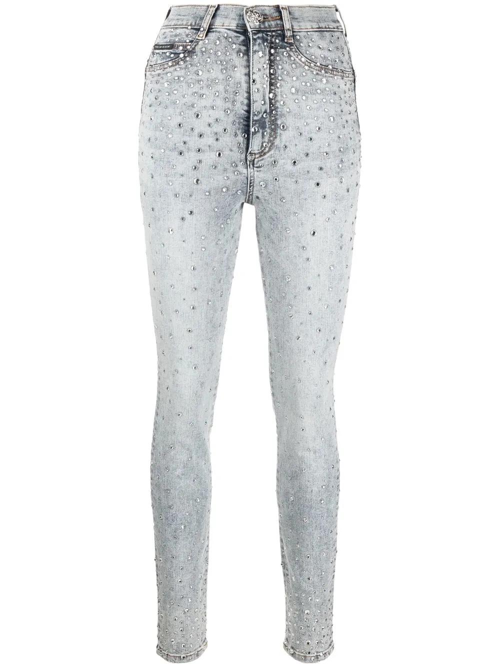 Rhinestone Embellished Skinny Jeans