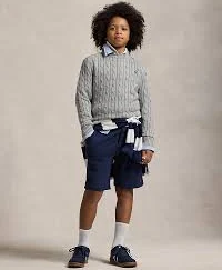 Cable-Knit Cotton Sweater