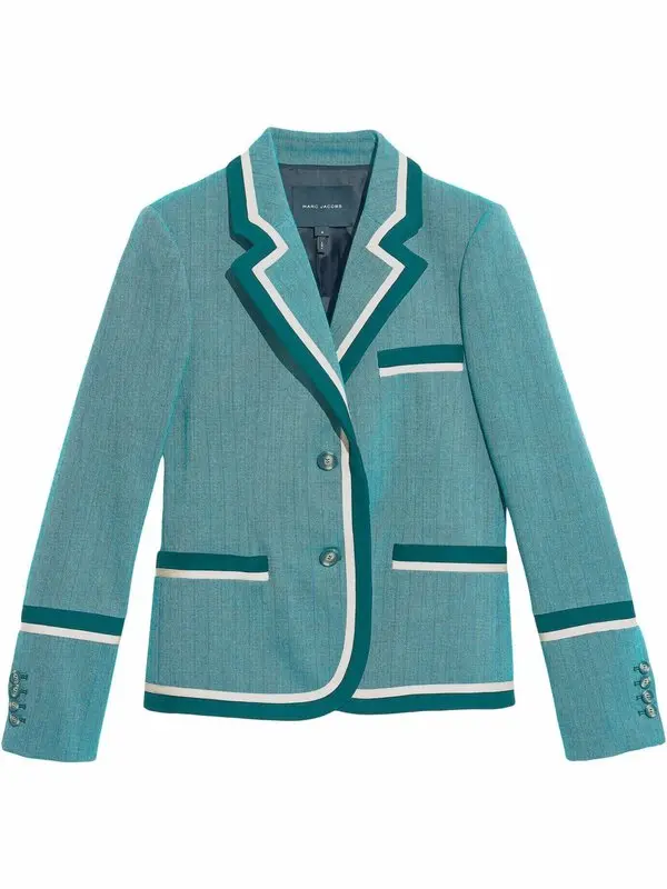 The Tipped Pinstripe Blazer