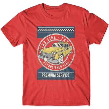 Mighty Circus Retro vibe Taxi Cotton T-Shirt