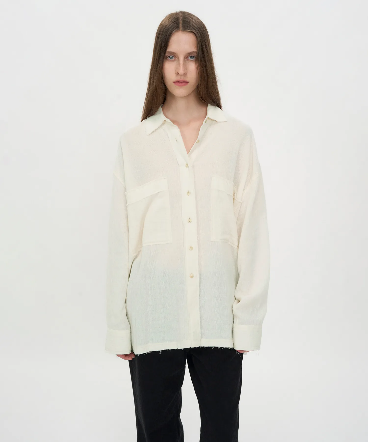 Oversized Natural Shirt IVORY