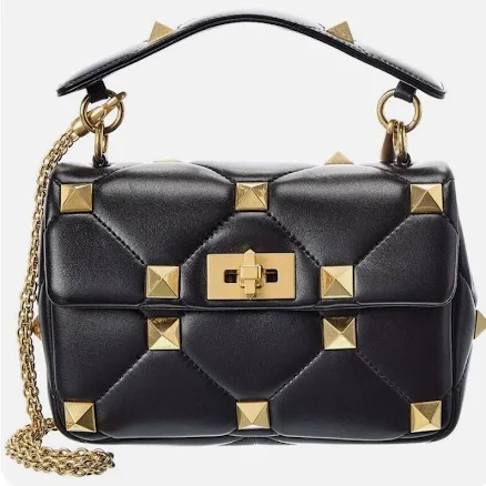 Women Valentino Garavani Medium Roman Stud Leather Shoulder BagWomen Valentino Garavani Medium Roman Stud Leather Shoulder Bag